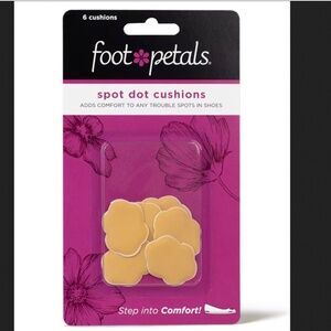 NEW Foot Petals Spot Dot Cushions- 6 total